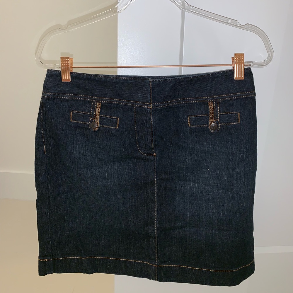 LOFT Dark Blue Denim Skirt